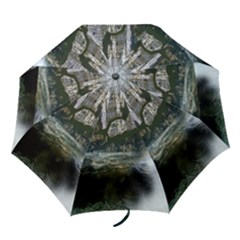 Sea-island-castle-landscape Folding Umbrellas by Sudhe