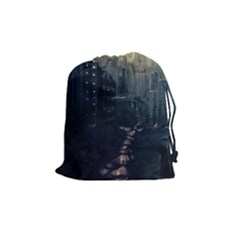 Apocalypse-post-apocalyptic Drawstring Pouch (medium) by Sudhe