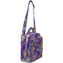 Multicolored Splashes And Watercolor Circles On A Dark Background Crossbody Day Bag View2