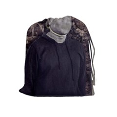 No Face Hanged Creepy Poster Drawstring Pouch (xl) by dflcprintsclothing