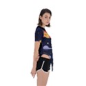 Cosmos Rockets Spaceships Ufos Asymmetrical Short Sleeve Sports Tee View3