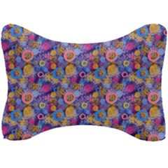 Multicolored Circles And Spots Seat Head Rest Cushion by SychEva