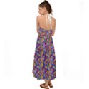 Multicolored Circles And Spots Halter Tie Back Dress  View2