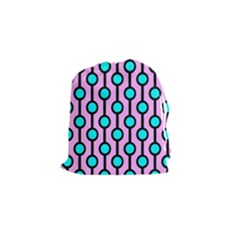 A Chain Of Blue Circles Drawstring Pouch (small) by SychEva