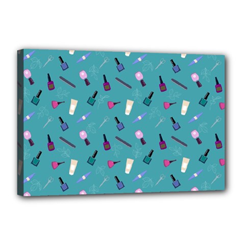 Manicure Supplies  Nail Polish Canvas 18  X 12  (stretched) by SychEva