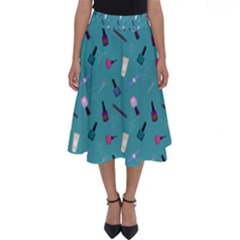 Manicure Supplies  Nail Polish Perfect Length Midi Skirt by SychEva