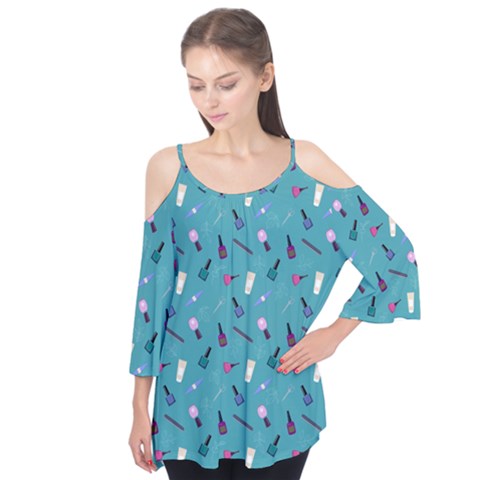 Manicure Supplies  Nail Polish Flutter Tees by SychEva