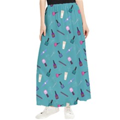 Manicure Supplies  Nail Polish Maxi Chiffon Skirt by SychEva