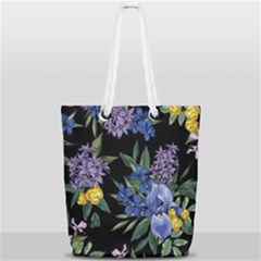 Floral Full Print Rope Handle Tote (small) by Sparkle