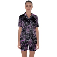Punk Cyclone Satin Short Sleeve Pajamas Set by MRNStudios