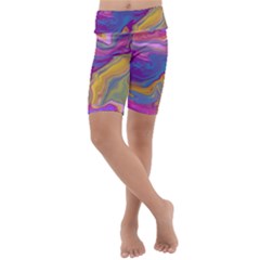 Flow Kids  Lightweight Velour Cropped Yoga Leggings by kiernankallan