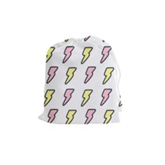 Pattern Cute Flash Design Drawstring Pouch (medium) by brightlightarts