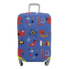 Blue 50s Luggage Cover (small) by NerdySparkleGoth