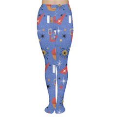 Blue 50s Tights by NerdySparkleGoth