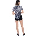 mono patterns Asymmetrical Short Sleeve Sports Tee View4