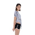 mono swirls Asymmetrical Short Sleeve Sports Tee View3
