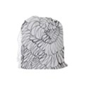 mono swirls Drawstring Pouch (Large) View2