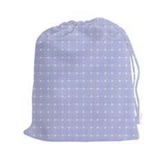 Lighblu Plaid Small Drawstring Pouch (2xl) by snowwhitegirl