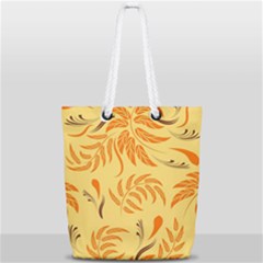Folk Flowers Pattern Floral Surface Design Seamless Pattern Full Print Rope Handle Tote (small) by Eskimos