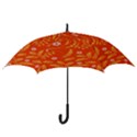 Folk flowers pattern Floral surface design Seamless pattern Hook Handle Umbrellas (Large) View3