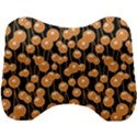 Orange Dandelions On A Dark Background Head Support Cushion View1
