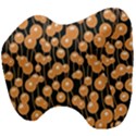 Orange Dandelions On A Dark Background Head Support Cushion View4