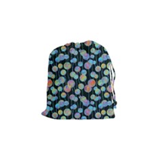 Multi-colored Circles Drawstring Pouch (small) by SychEva