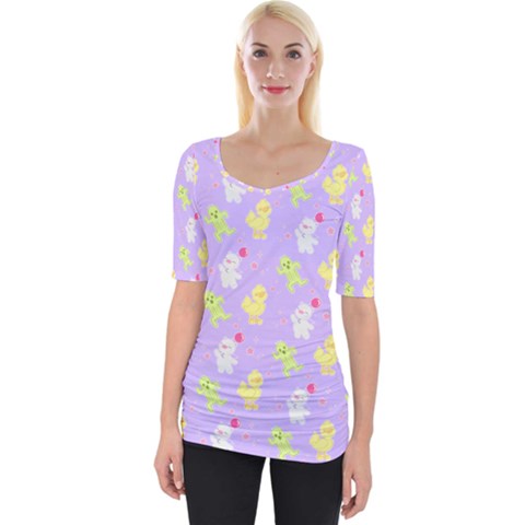 My Adventure Pastel Wide Neckline Tee by thePastelAbomination