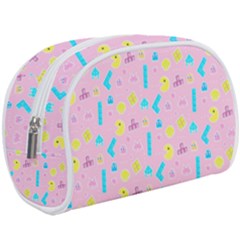 Arcade Dreams Pink Make Up Case (large) by thePastelAbomination