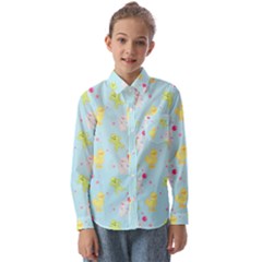 My Adventure Blue Kids  Long Sleeve Shirt by thePastelAbomination