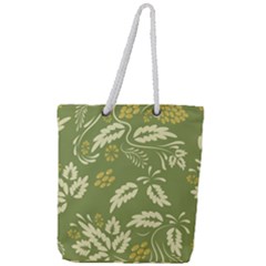Folk Flowers Pattern Floral Surface Design Seamless Pattern Full Print Rope Handle Tote (large) by Eskimos