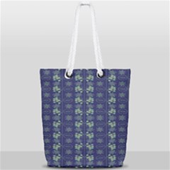 Flowers Pattern Full Print Rope Handle Tote (small) by Sparkle