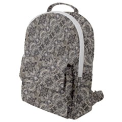 Vintage Pattern Geometric Mosaic Flap Pocket Backpack (small) by dflcprintsclothing