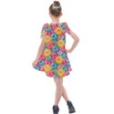 Multicolored Donuts Kids  Tie Up Tunic Dress View2