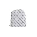 Grey Unicorn Sketchy Style Motif Drawing Pattern Drawstring Pouch (Small) View1