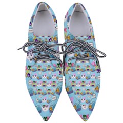 Look Cat Pointed Oxford Shoes by Sparkle