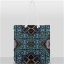 Blue pattern Full Print Rope Handle Tote (Large) View1