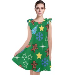 Gingy Green Tie Up Tunic Dress by NerdySparkleGoth