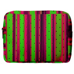 Warped Stripy Dots Make Up Pouch (large) by essentialimage365