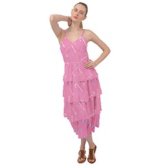 Sweet Christmas Candy Layered Bottom Dress by SychEva