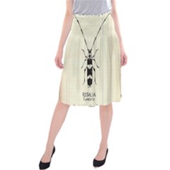 Banded Alder Borer  Midi Beach Skirt by Limerence