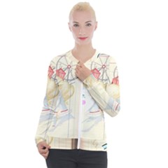 Clown Maiden Casual Zip Up Jacket by Limerence