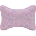 Multicolored Circles On A Pink Background Seat Head Rest Cushion View1