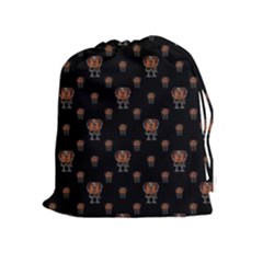 Funny Ugly Bird Drawing Print Pattern Drawstring Pouch (xl) by dflcprintsclothing