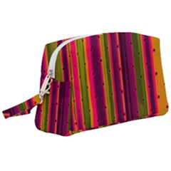 Warped Stripy Dots Wristlet Pouch Bag (large) by essentialimage365