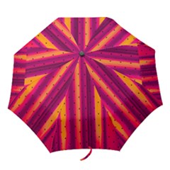 Warped Stripy Dots Folding Umbrellas by essentialimage365