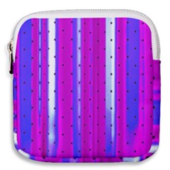 Warped Stripy Dots Mini Square Pouch by essentialimage365
