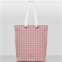 Abstrait carreaux rose/blanc Full Print Rope Handle Tote (Small) View1