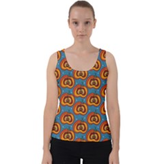 Pumpkin In Pumpkin Velvet Tank Top by SychEva
