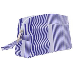 Illusion Waves Pattern Wristlet Pouch Bag (large) by Sparkle